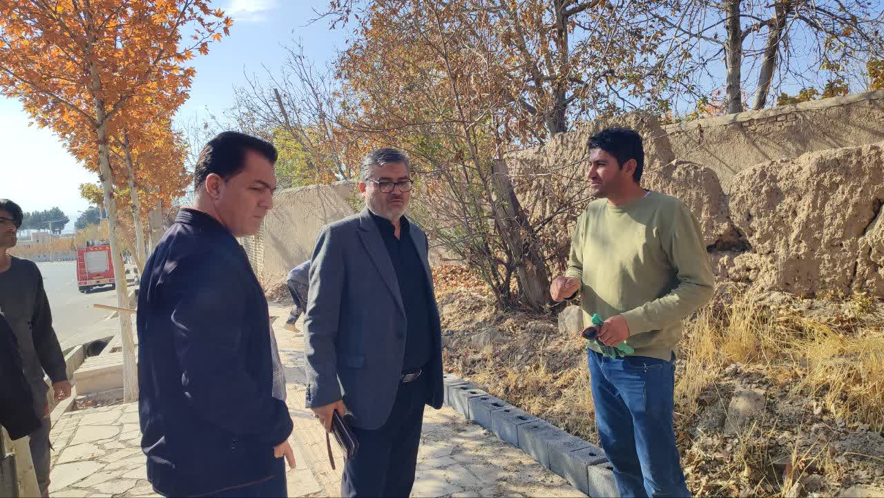 بازدید شهردار از روند اجرایی فاز 2 پروژه کوچه باغ پولگان