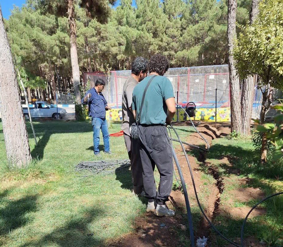 بوستان سلامت روشن تر و ایمن تر شد